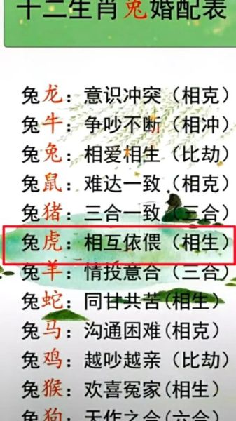 生肖虎和生肖兔属相合吗