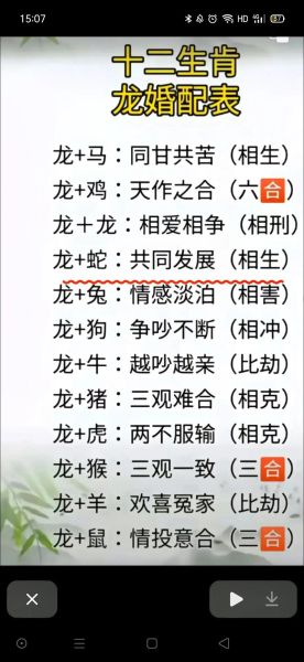 龙的对冲生肖属相(龙和什么生肖相冲相克)