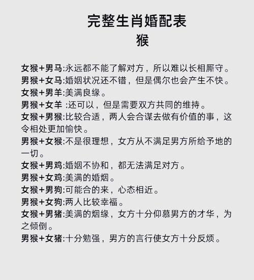 生肖猴的属相婚配好吗（生肖猴男配什么属相最好）