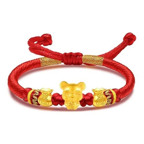 生肖属相金手链（生肖鼠女生适合戴的足金手链怎么挑？）