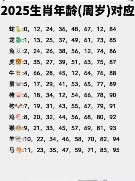 生肖属相数字图片（生肖属相数字图片对照一张图看懂）