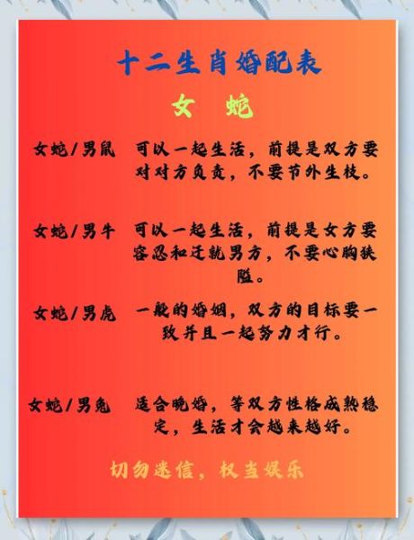 生肖蛇喜欢哪个属相男生（蛇女最佳婚配属猴男生真相揭秘）