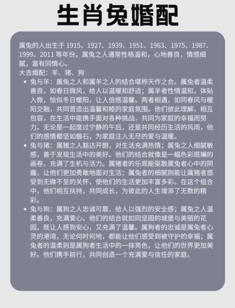 生肖兔结婚忌讳什么属相（生肖兔与哪些属相结婚最忌？）