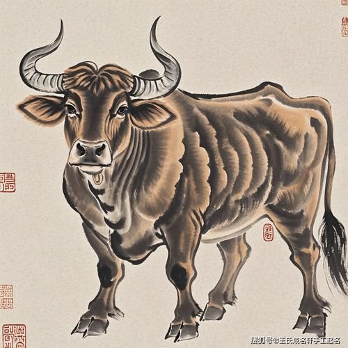 牛的生肖属相图(牛的生肖属相图大全及寓意)