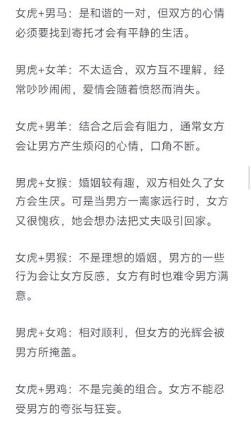 生肖虎最佳伴侣属相（生肖虎最佳伴侣属相是什么？）