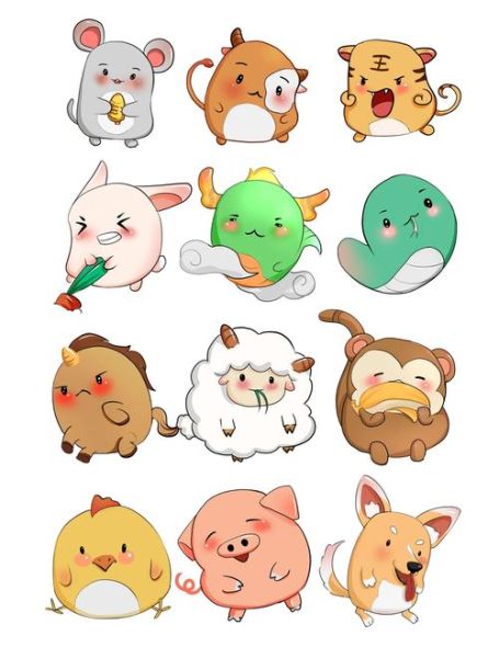 生肖属相插画（生肖属相插画怎么画才最讨喜）