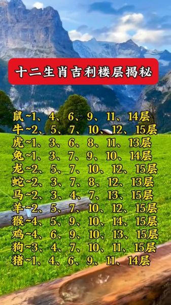 选楼层按生肖属相（属牛选几楼最好？小白楼层避坑）