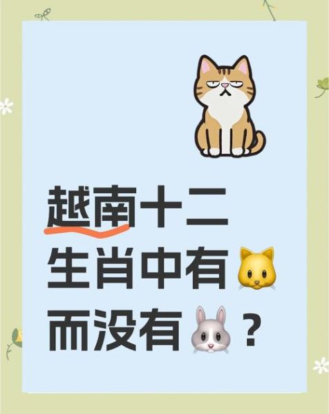 越南属相生肖（越南属相为什么没有兔只有猫？🐱）