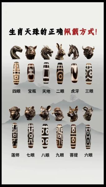 生肖属相佩戴的天珠（属鼠佩戴几眼天珠最旺）