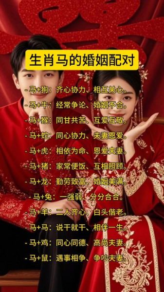 生肖马婚配什么属相(生肖马婚配最佳属相是哪几个)