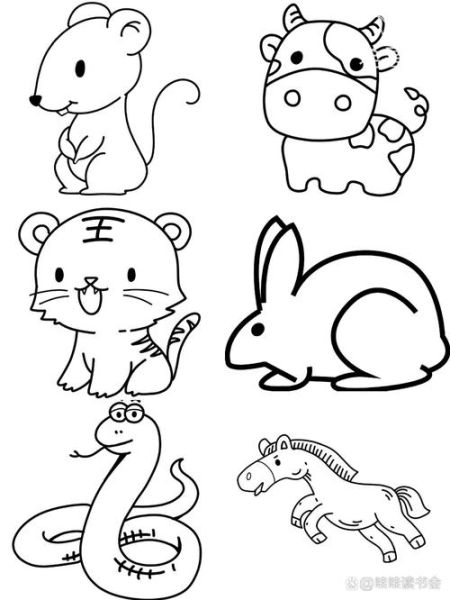 生肖属相萌图（十二生肖简笔画萌图教程）