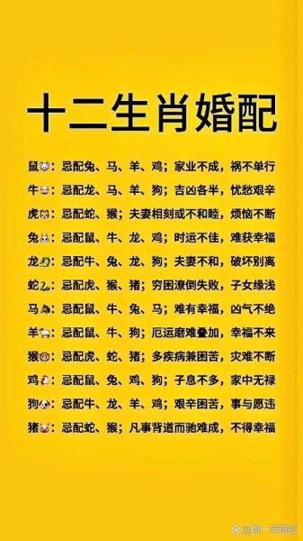 生肖不可婚配的属相（生肖不合的属相配对有哪些？）