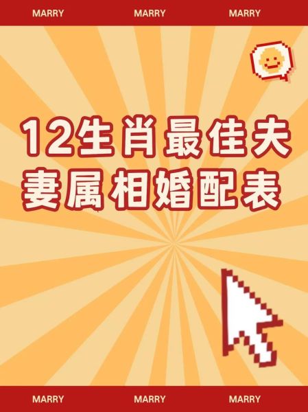 12属相最佳婚姻生肖（12生肖最佳配对婚姻属相表）