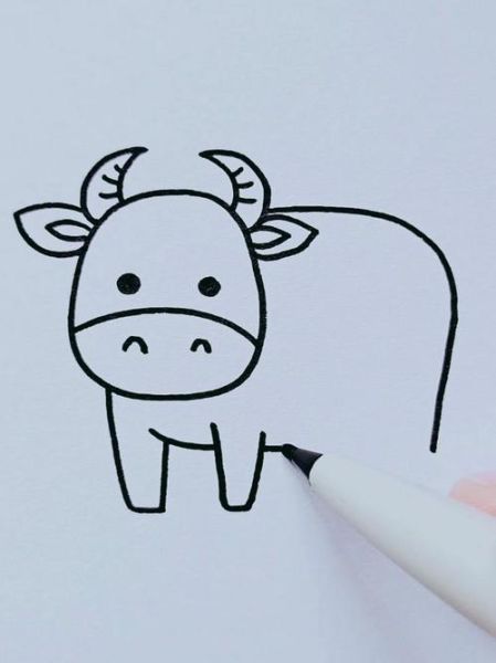 生肖牛属相画画图片（生肖牛简笔画图片教程）