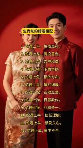 生肖蛇婚配最佳生肖属相（生肖蛇和什么属相较配？🐍💖）