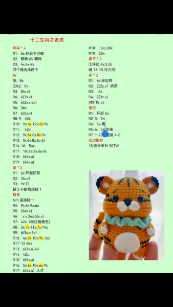 生肖属相钩针（十二生肖钩针图解新手教程）