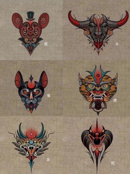 生肖属相手脖纹身图片（生肖属相手脖纹身图案女）