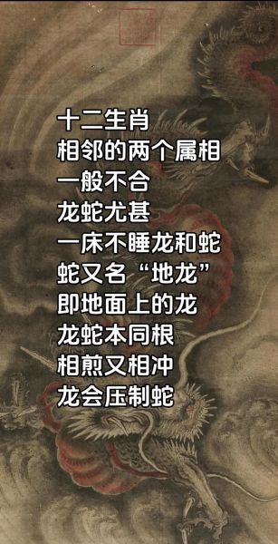 和龙属相不和的生肖（属龙忌配生肖揭秘）