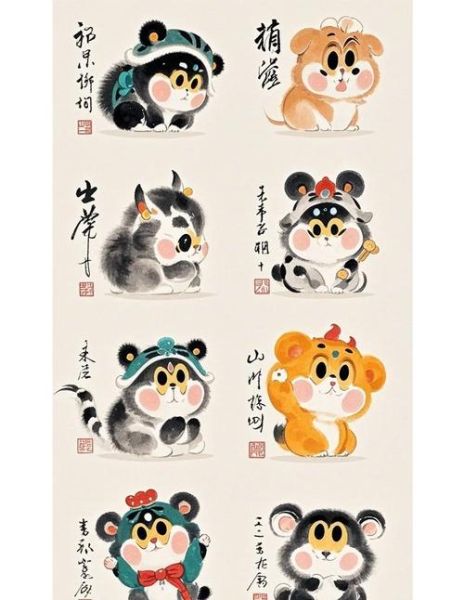 生肖属相作品图片（生肖属相作品图片怎么画入门）