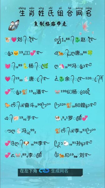 生肖属相网名大全集(生肖属相网名带财运的怎么取才洋气)