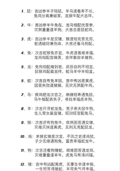 生肖情感属相（生肖情感属相配对表怎么看）