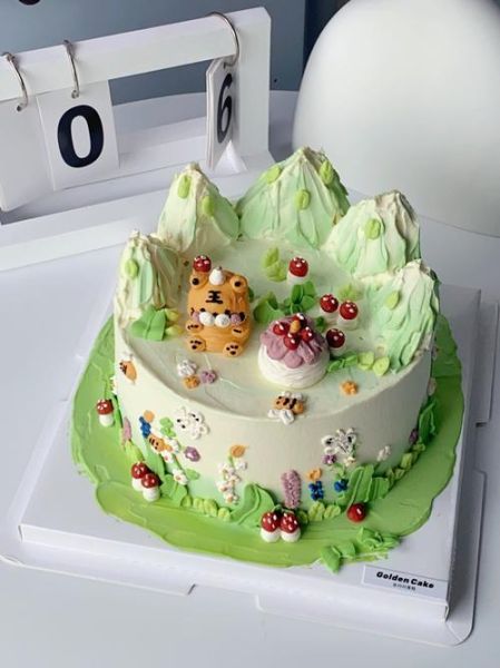 生肖属相蛋糕图片（生肖虎卡通生日蛋糕图片设计灵感🐯🎂）