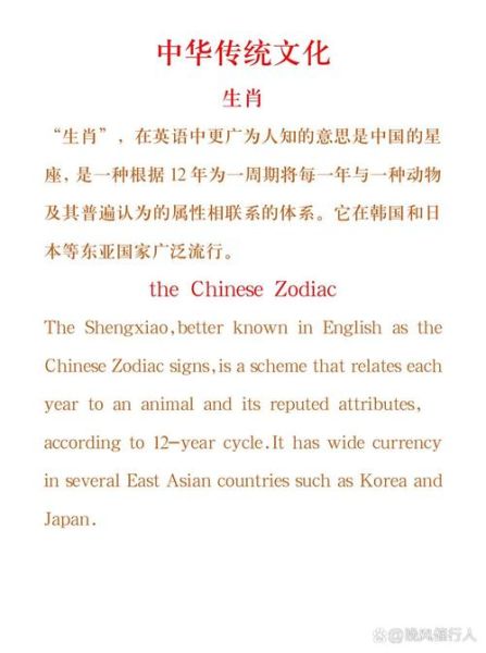 生肖属相英文介绍（生肖属相英文翻译教程）