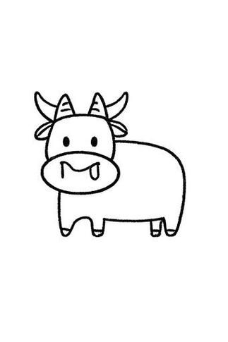 牛属相生肖画（牛属相生肖画入门手绘技巧）