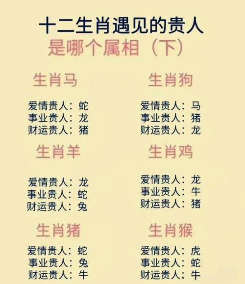 十二属相的贵人生肖（十二属相的贵人生肖配对表🔍）