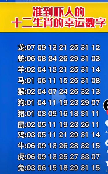 生肖属相与数字（生肖属相幸运数字怎么看）