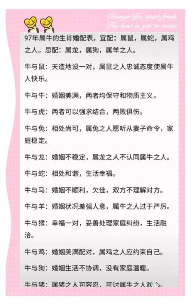 属相牛与哪个生肖不合（属牛忌配什么生肖）