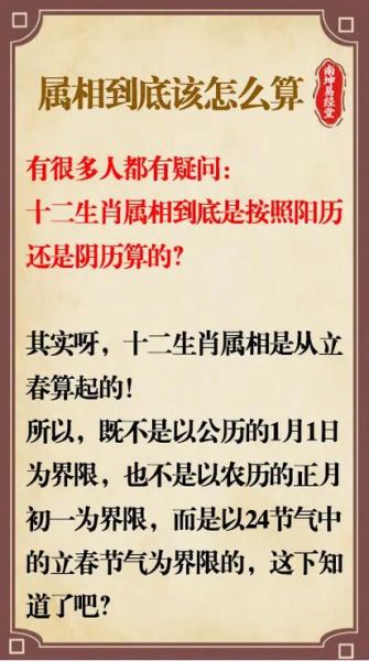 生肖属相咨询（生肖属相按元旦还是立春算最准确）