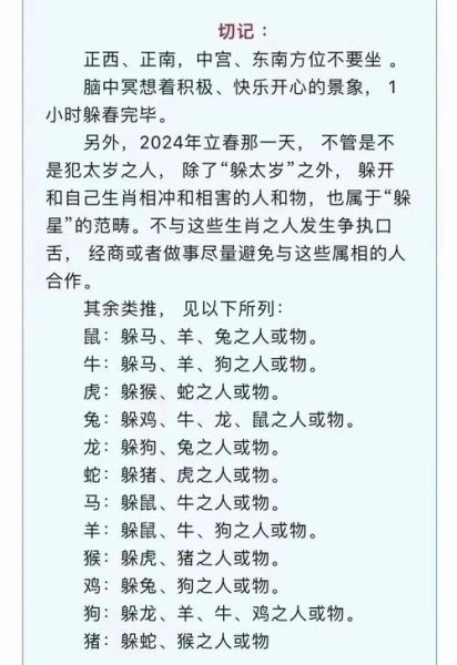 生肖虎打春避讳什么属相(生肖虎立春避忌属相指南)