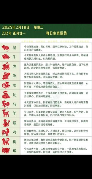 各种属相的人生肖(各种属相的人生肖运势)