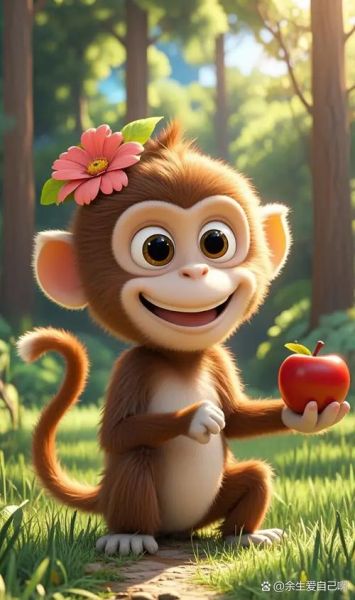 十二生肖属相猴子图片（可爱猴子卡通图片大全）