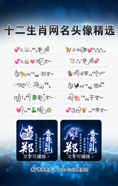 生肖属相网名查询大全男(生肖属相网名查询大全男用最新版)