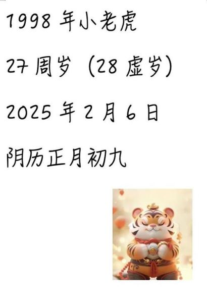 1998年十二生肖属相（1998年属虎？一文给你整明白💡）
