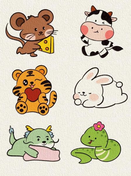 属相图十二生肖圆圈（十二生肖圆圈图怎么画）