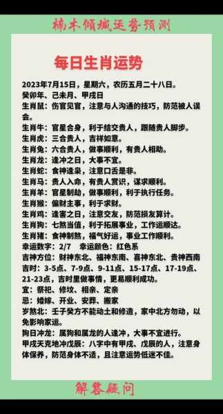 今日生肖属相查询运势（今日生肖运势查询方法新手教程）