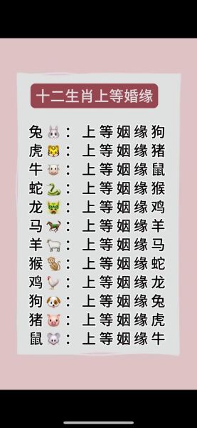 十二生肖上等属相（十二生肖上等属相有哪些）